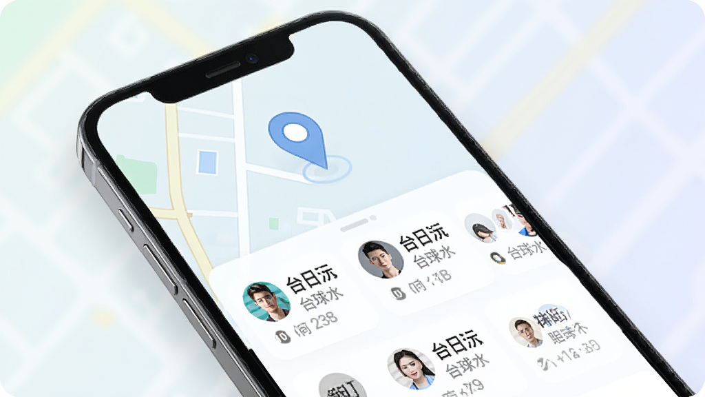 һ��չʾ�����˶���APP��������ƥ�书�ܵĽ����ͼ���ͼƬ����������Ϊ�ֻ���Ļ����Ļ����ʾ��ͼ��λͼ��Ͷ���û�ͷ�����У�ÿ��ͷ���Ա�ע�����̨��ˮƽ�ȼ�������Ϊǳɫ���䣬���ּ�����ˣ�����ִ��Ƽ��У�ϸ�����������ʸɾ����޶���Ԫ��
