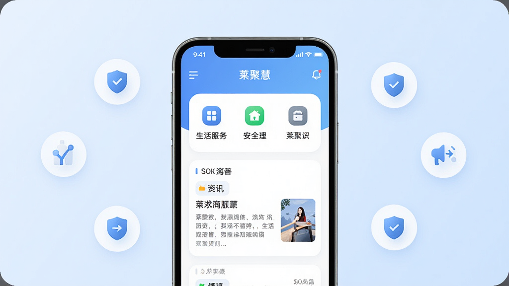 һ����Ϊ�����ۻۡ����ֻ�Ӧ�ý���չʾ�������������ֻ���Ļ����Ļ����ʾ���ۻ�App����ҳ�������������ͼ�����Ѷ��Ƭ����������͵�ǳ��ɫ���䣬��Χ��׺�ż���Сͼ�������ݡ���ȫ�����ܣ����������¼�Լ�����־��жԳƣ������������ɾ��޶���Ԫ�أ�������Ⱦ