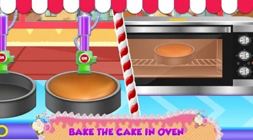 蛋糕制造商工厂安卓版游戏下载(Cake Maker Factory Game)安装包下载界面与游戏主画面