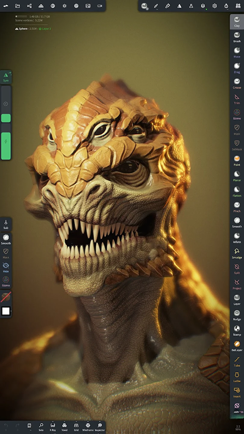 Nomad Sculpt(3D��̽�ģ)2.12 �ƶ���3D���