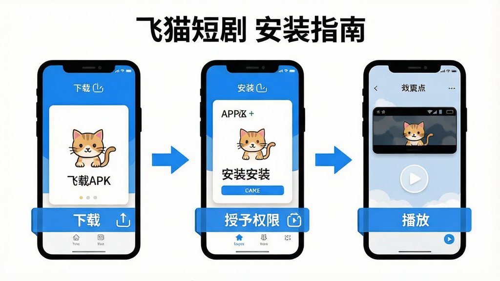 һ��չʾ����è�̾硹�ƶ��˰�װ�����ͼ��廭����������Ϊ�����ֻ�����չʾ���ֱ��������APK������Ȩ�ޡ����Ž���Ĳ������̡����ֲ��ú���ʱ����ʽ���ֻ�֮���ü�ͷ���ӡ����Ϊ���̳�ͼ��磬��ɫ�԰�ɫ��������ɫ����Ϊ����ϸ�ڰ��������ء�����װ������Ȩ�������š��Ȳ����ǩ����������������ɾ����޶���Ԫ�أ�������ע����è�̾� ��װָ�ϡ���