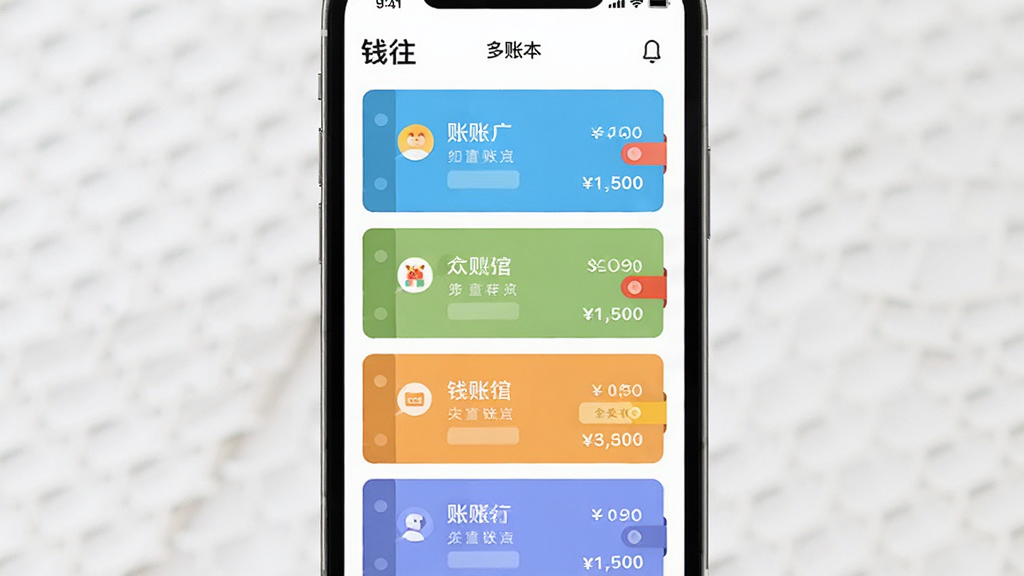 手机屏幕中展示