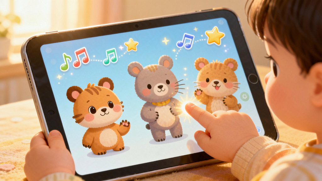 ���������ɰ滥��ѧϰ����������չʾһ��С��������ָ���ƽ����Ļ�ϵĿ�ͨС�����Ļ��Χ����������������Ч������Ϊ������д�����Ϊ��ů�����Ķ�ͯ�廭��ϸ�ڰ�����͵Ĺ��ߺ�Բ��Ľ�ɫ���ͣ����ʸ��壬�ɾ����޶���Ԫ��