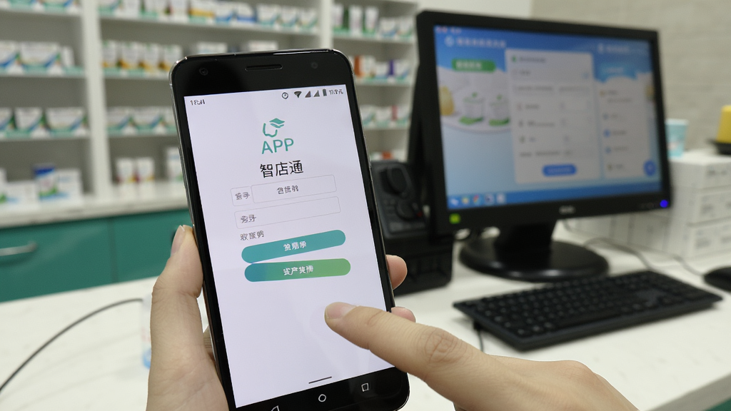 һ����׿�ֻ���ʾ�ǵ�ͨAPP��¼���棬����������ָ�����Ļ�Ķ�����������ҩ���̨�͵��ԣ�����Ϊǰ���ֻ��󾰻������Ű���Ȼ�����Ϊдʵ����磬ϸ�����ֻ���Ļ�е�¼��Ͱ�ť�������������ɾ����޶���Ԫ�ء�