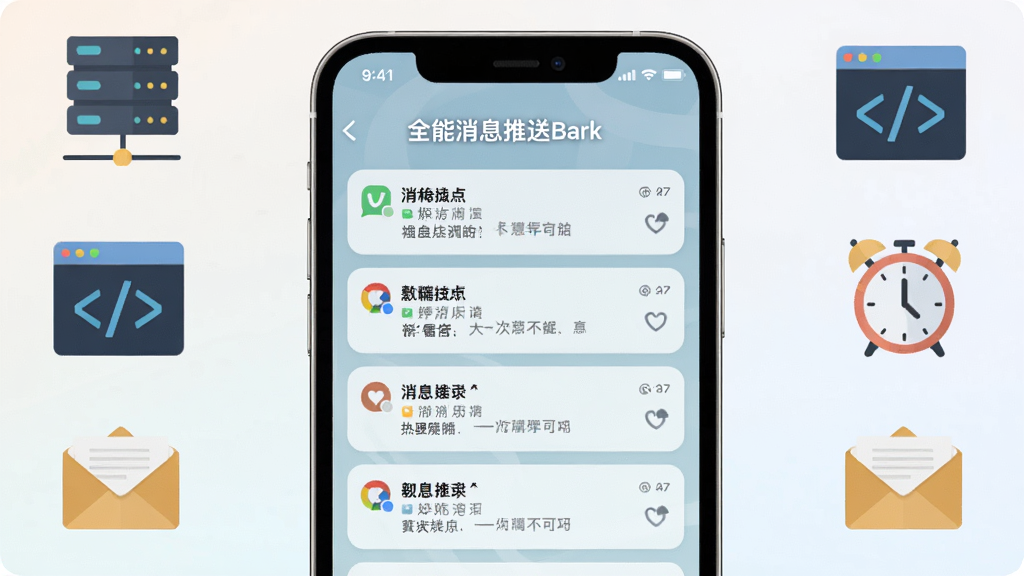 画面中央一部智能手机屏幕亮起,屏幕上显示