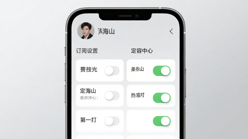 手机界面展示