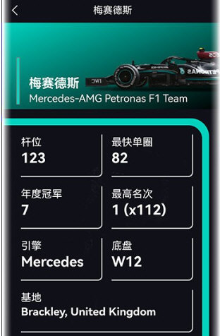 F1赛程 安卓版 赛程界面