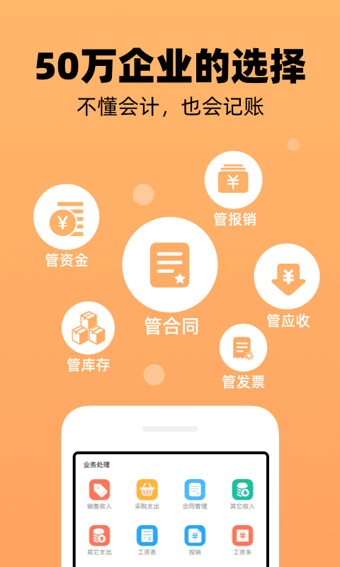 企业记账管家 安卓版 记账界面