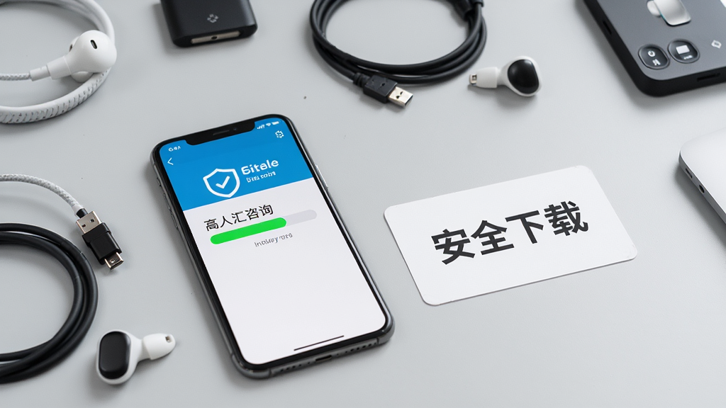 一张展示高人汇咨询应用安装与使用场景的示意图,画面中一部手机正在显示安装进度条,旁边放置一张写有
