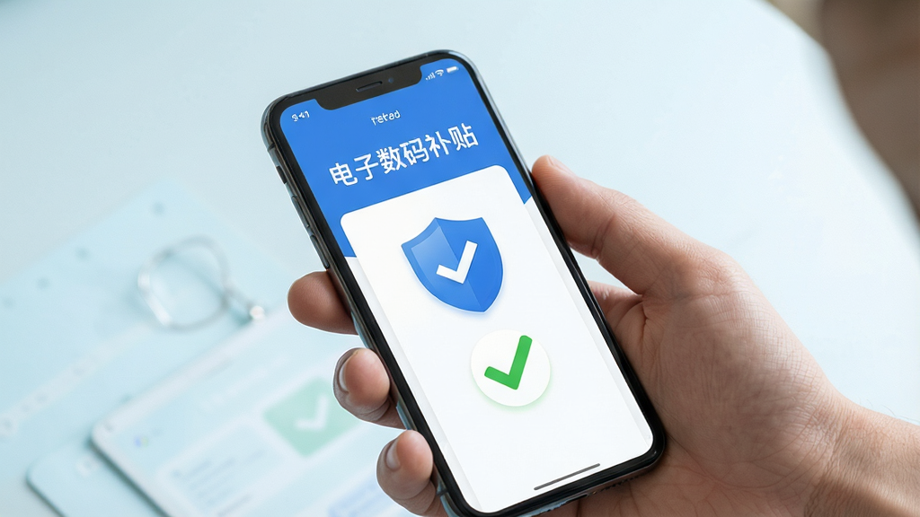 手机使用场景图,一只手握着手机,屏幕显示