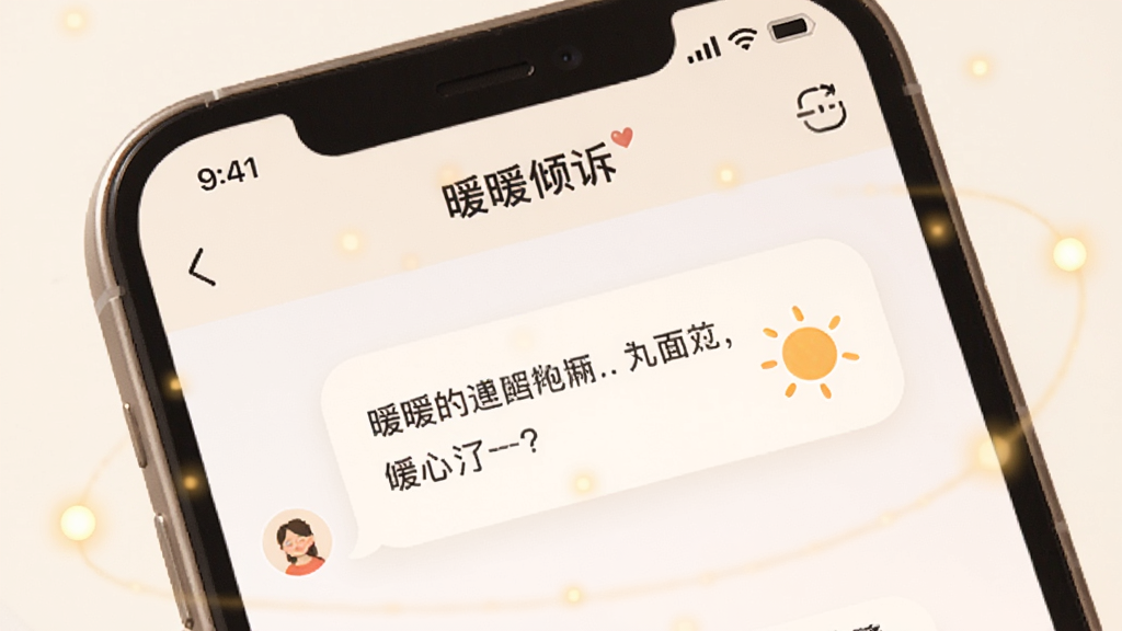 画面展示一个手机屏幕特写,屏幕内是