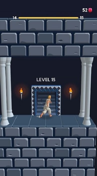 波斯王子逃亡安卓中文版(Prince of Persia)新手跑酷操作与躲避陷阱画面