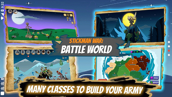 火柴人战争战斗世界游戏安卓版(Stickman War Battle World)中期资源运营与进阶布阵对战截图
