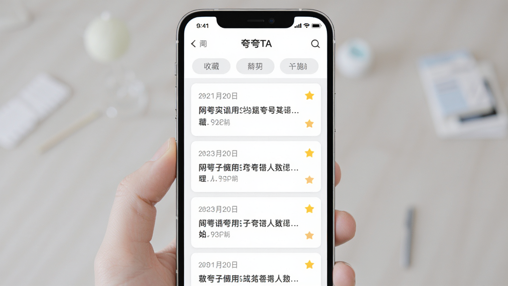 ����Ϊ�����TA�������Ŀ��޼�¼�б�ҳ�棬�ֻ���Ļ��ʾ�������еĿ������Ƭ�б���ÿ�ſ�Ƭ�������ڡ�����İ����ղ��Ǳ�ͼ�꣬������ɸѡ��ǩ��������Ϊ�б�ʽ���Ű���������Ϊ��ˬǳɫ��Ƭ�磬ϸ�ڰ���ϸ�ָ��ߡ���ɫ�������֡���ɫ�Ǳ꣬���ʸ��壬�ɾ����޶���Ԫ��