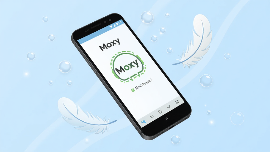 Moxy�����������и���ͼ������������һ����׿�ֻ�������ǳ��ɫ�����У��ֻ���Ļ��ʾMoxy����״̬���棬��Χ����ë�����ݵ���ӯԪ�ص�׺������Ϊ�Խ��߹�ͼ�����Ϊ���¼�Լ�廭��ϸ�ڰ����ֻ���Ļ�������С�Ԫ�ز�η��������������ɾ����޶�������Ԫ��