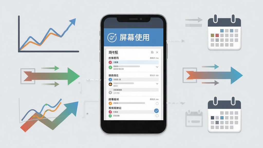 一张信息图风格的画面,中央是