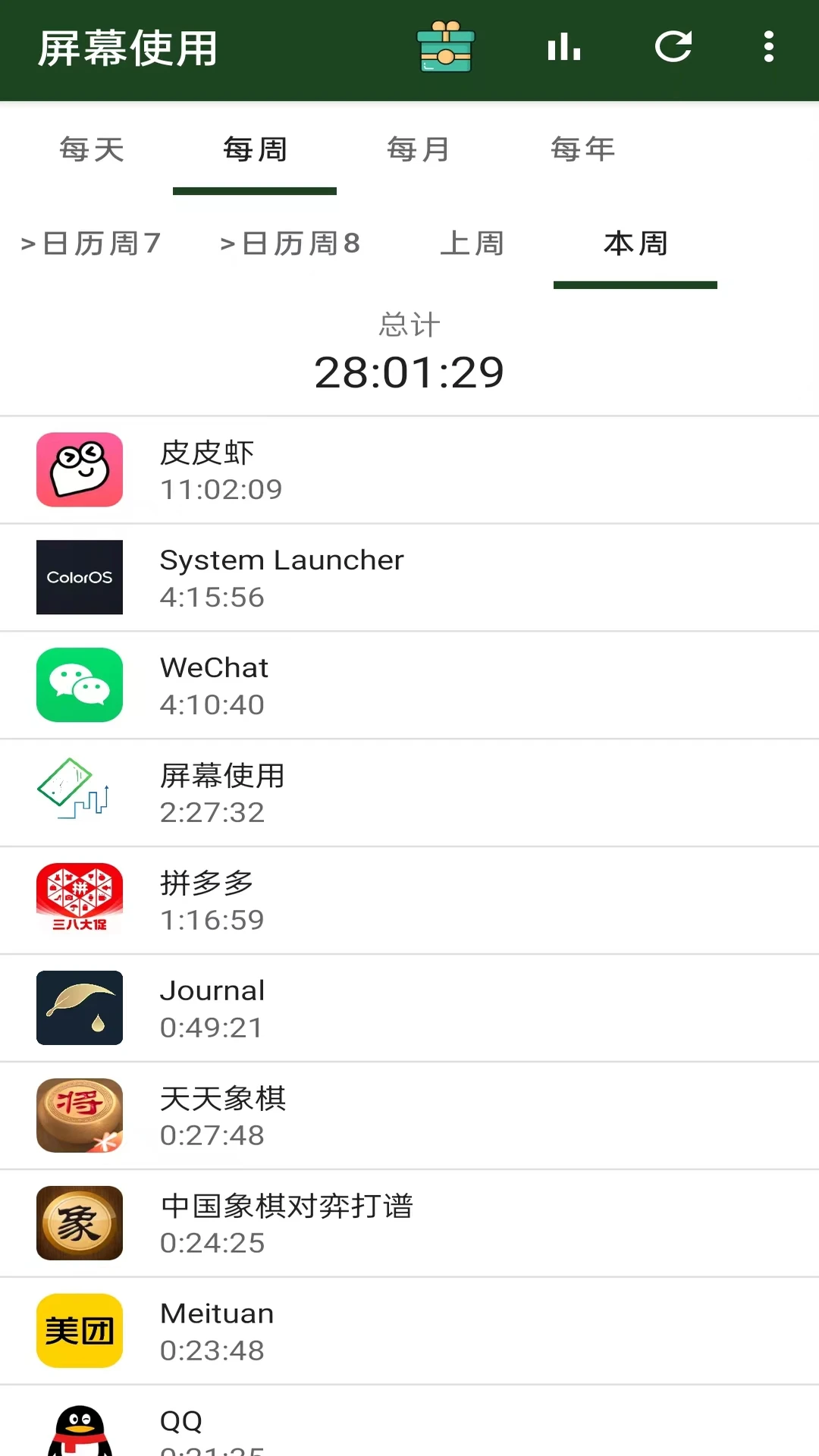 屏幕使用1.2.6 时间管理助手