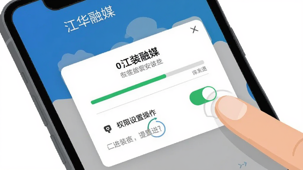 �ֻ�Ӧ�ð�װ��Ȩ�����ò���ʾ��ͼ��������һ���ֻ���Ļ��ʾ