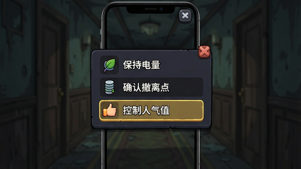 一张游戏新手教学界面插图,画面为竖屏手机屏幕,显示一个卡通风格的新手引导面板,面板上列出