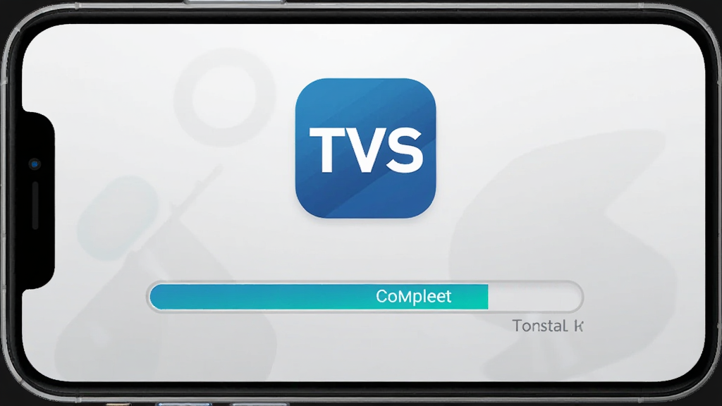 TVS������װ����ʾ��ͼ������չʾ�ֻ���Ļ�а�װ������������ɣ���Ļ�Ϸ���ʾ