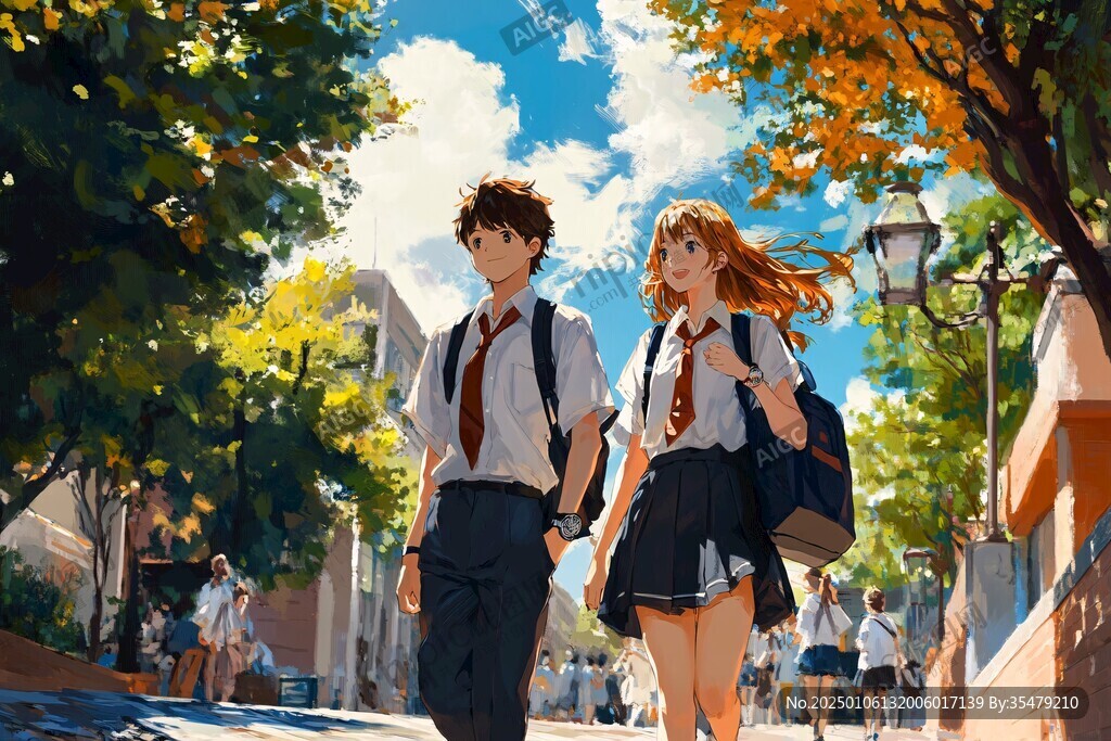 萌物番 治愈系动画校园日常可爱角色配图