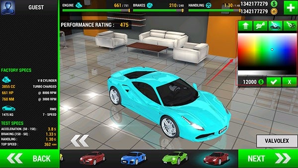 Racing Limits游戏下载汉化版 游戏设置语言切换界面