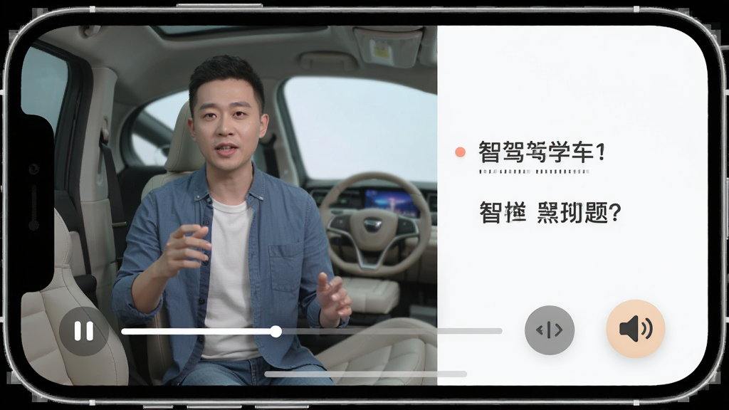�Ǽ�ѧ����Ƶ���ⲥ�Ž��棬�ֻ���Ļ��ʾ��ʦ���⻭������Ŀͬ��չʾ������Ϊ���·�����������Բ����ƣ�ϸ�ڰ������Ž����������ٰ�ť����������ͼ�꣬��������������ɾ����޶���Ԫ��