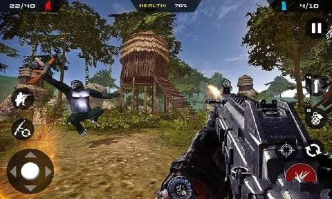 Գ�����˴������氲׿���ֻ���Ϸ��Apes Hunter Jungle Survival��