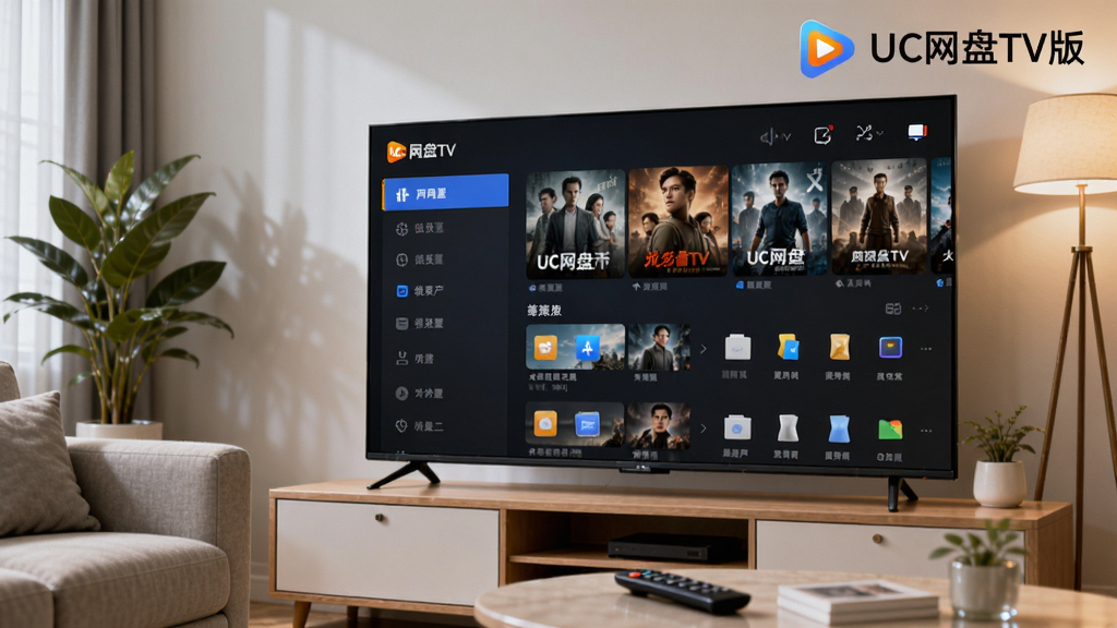����������һ̨�����ڿ������ӹ��ϵĴ������ܵ��ӣ���Ļ����ʾUC����TV��������棬���Ϊ���ർ�������Ҳ�ΪӰ�Ӻ���ǽ���ļ��б����������Ͻ���