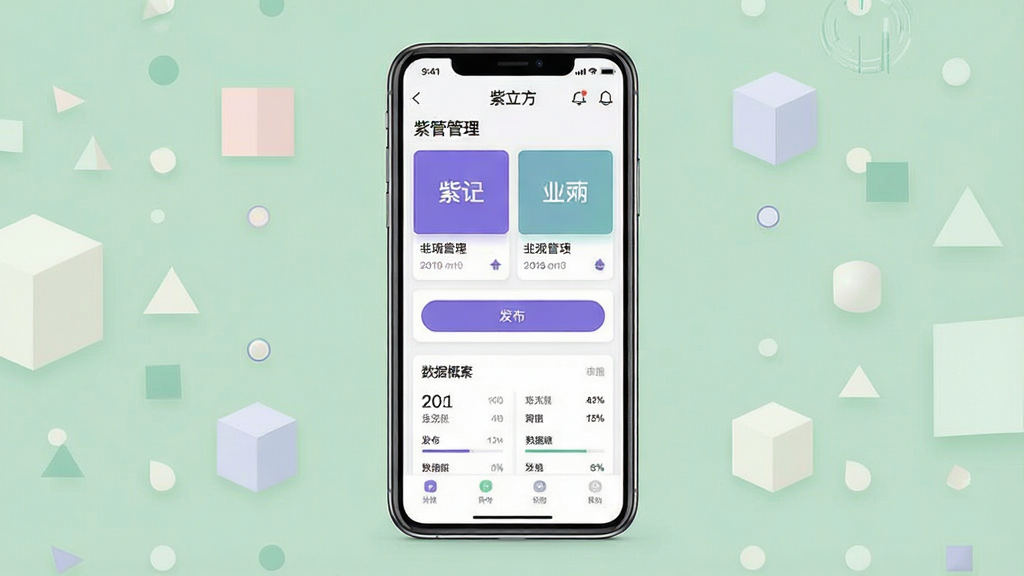 һ��չʾ�����������ƶ���Ӧ��������ĳ���ͼ������������һ�����������ֻ�����Ļ����ʾ����������Ӧ�õ����ݹ�����ҳ��������Ŀ��Ƭ��������ť�����ݸ���ģ�飬�ֻ���Χ�Լ���ǳɫ����ͼ�ε�׺�����岼�־��жԳƣ����Ϊ��ˬ�ı�ƽ���Ƽ��磬ϸ����ͻ������ͼ���������Ű�������ȣ����ʸɾ��������޶���װ��Ԫ��