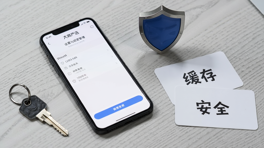 画面为一部手机放置在桌面上,屏幕显示
