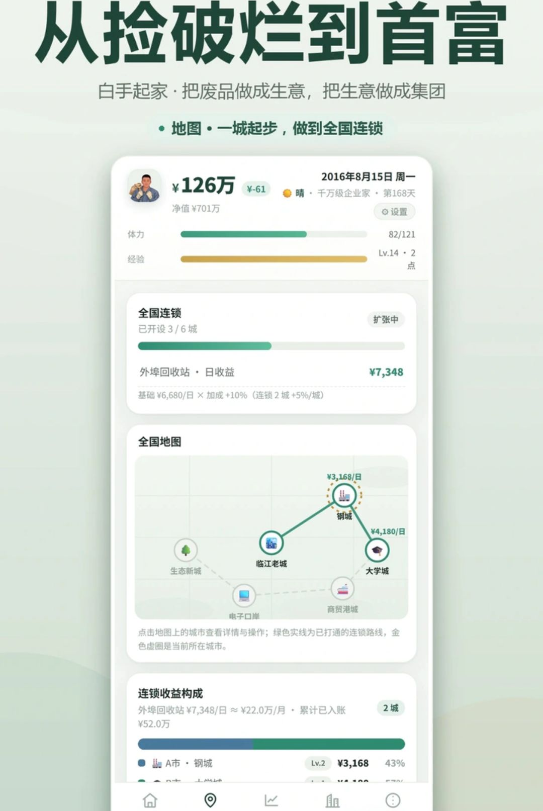 从捡破烂到首富1.14.0 模拟经营手游