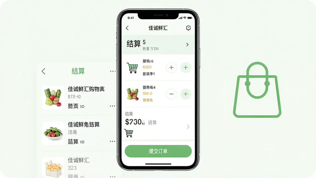 ��������Ϊһ���ֻ�չʾ�ѳ��ʻ㹺�ﳵ�����ҳ�棬�����а�����Ʒ�嵥�������Ӽ���ť���ύ������ť������Ϊ�ֻ��������У��Ҳ����һ����Լ�����ͼ�ꣻ���Ϊ��ˬ���̽���չʾ�磬��ɫΪ��ɫ��ǳ�̣�ϸ���Ͻ�������������ʾ���ѳ��ʻ㡱�������Ϣ�����ʸ��壬����ɾ����޶���Ԫ��