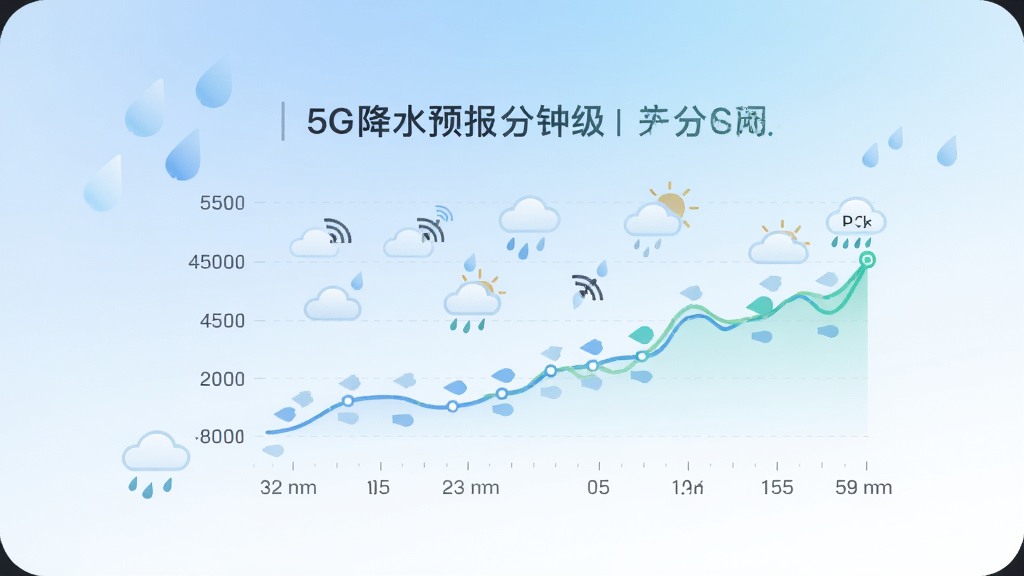 �ֻ�����չʾ5G��������Ԥ���ķ��Ӽ���ˮʱ���ᣬ�����������ͼ������������ͼ������Ϊ��͵����׽��䣬������У��Ű���������Ϊ��Լ���ݿ��ӻ��廭��ϸ��ͻ��ʱ��̶��뽵ˮ���ʣ����ʸ���ɾ����޶���Ԫ��