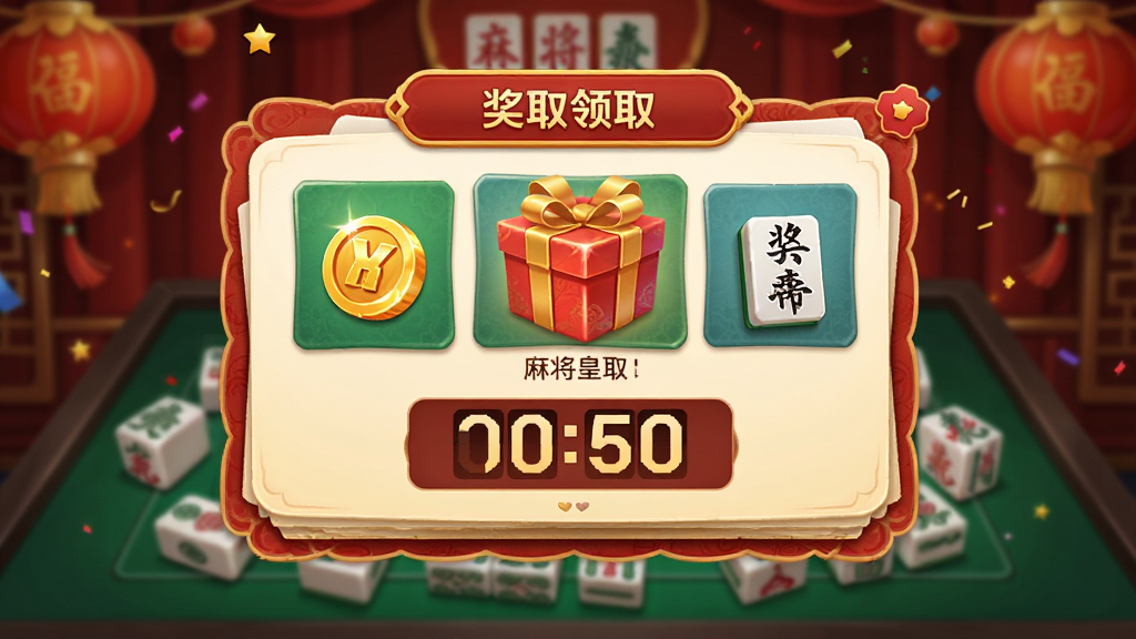 ����Ϊ�齫�ʵ���Ϸ�ڻ�������棬����Ϊ������ʾ�Ľ�����ȡ��壬�Ű���ò�η����Ŀ�Ƭʽ��ƣ����Ϊϲ�����ֵĽ����Χ��ϸ�ڰ������ͼ�ꡢ����뵹��ʱ���֣����ʸ���ɾ��޶���Ԫ��