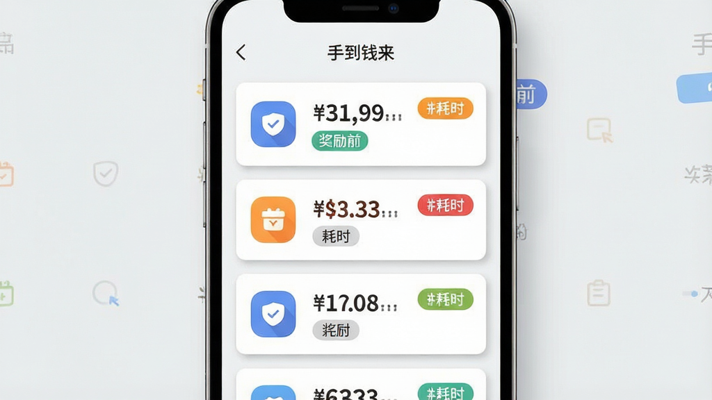 一张手机任务大厅界面图,画面主体为竖屏手机屏幕,屏幕内展示