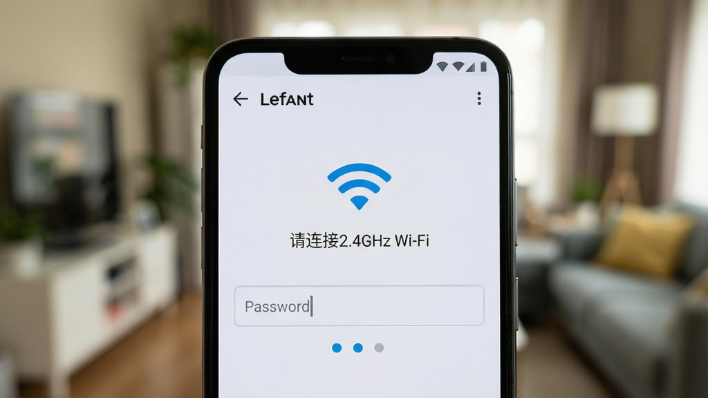 ��������Ϊһ����׿�ֻ���Ļ��д����ʾLefantӦ�õ�Wi-Fi��������ҳ�棬ҳ������