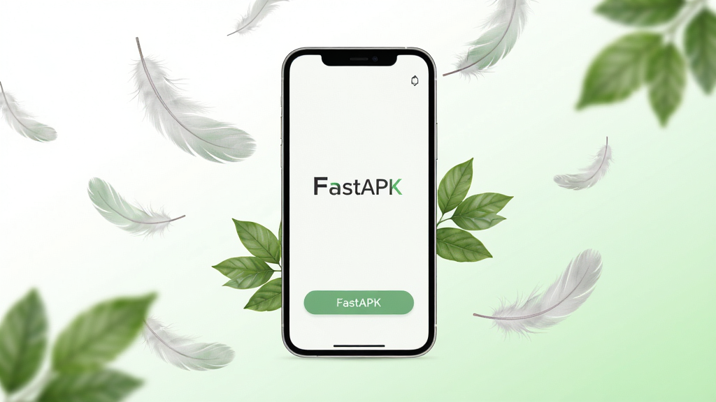 һ������������Ϊ����Ļ��棬����������һ���ֻ����ֻ���Ļ����ʾFastAPK�ļ��������棬��Χ����ë����ҶԪ�ػ��ƣ�������ӯ��ɾ�������Ϊ��ɫ��ǳ��ɫ����ͽ��䣬���Ϊ���¼�Լ�磬ϸ�ڰ�����ëƮ��ͽ����ϵļ�ఴť�������������ɾ����޶���Ԫ��