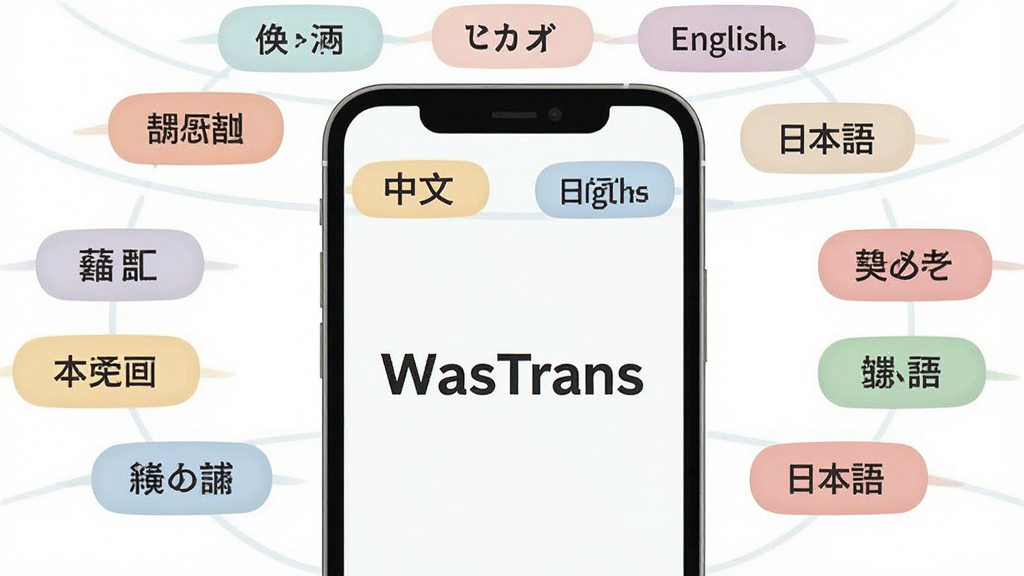 一张展示语言自动识别功能的生图,画面为手机屏幕中央显示