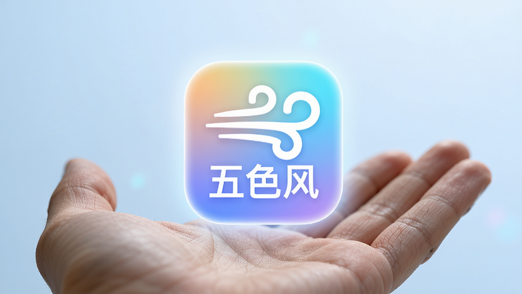 ����Ϊһֻ�������𷢹������Ӧ��ͼ�꣬ͼ�����С���ɫ�硱����������Ϊ���й�ͼ������Ϊǳ�����䣬�Ű�ͻ��ͼ�����壬���Ϊ�Ƽ���Լ�磬ϸ�ڰ���ͼ���Ե����͹��Ρ�����������Ȼ�����ʸ��壬����ɾ��޶���Ԫ��
