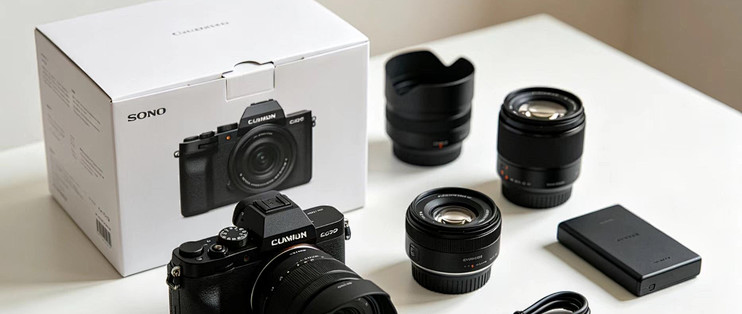 Dolewa Camera 相机开箱实拍与配件全家福展示