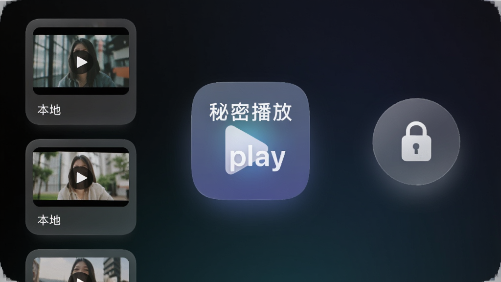 �ֻ���������������ʾ�����ܲ���play��Ӧ��ͼ�꣬����Ϊ��ɫ���䣬������б�����Ƶ����ͼ��Ƭ���Ҳ�����һ��������ͼ���Ĳ��Ű�ť�����岼�ּ��Գƣ����Ϊ�ִ���ƽ���Ƽ��У�ϸ�ڰ�����͸��ë����Ч������͹��Σ����������ɾ��޶���Ԫ��