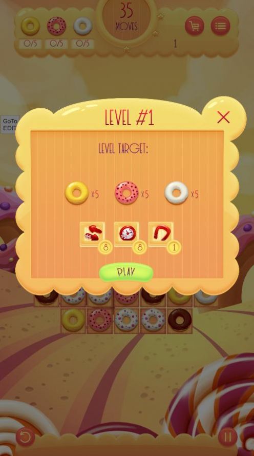 ����Ȧ����3��Ϸ�ٷ����İ棨Donuts Match 3��