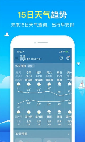 准天气预报 安卓版 界面截图
