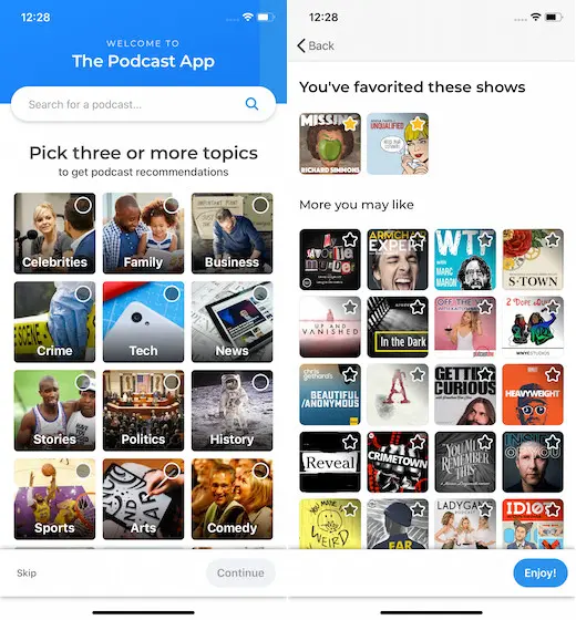 PodStack 播客 安卓版 播放界面