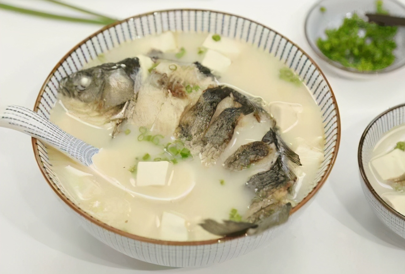 驼鱼炖汤家常做法 奶白驼鱼汤配豆腐的图片