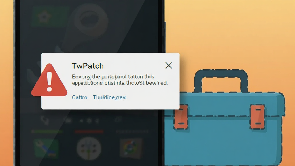 һ����׿�ֻ���Ļ��ʾ TwPatch �ı�����ʾ��������������һ����ɫ��ʾͼ�꣬�����Ҳ����һ������������������������Ϊǳ��ɫ���䣬���Ϊ��ƽ���廭��ϸ�ڰ�����������Ӱ�͹�����������������������ɾ����޶���Ԫ��