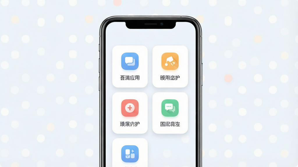 һ��չʾ���Ӧ����������ֻ���ĻЧ��ͼ�����������Ǽ��Ŀ�Ƭʽ������ڣ�����Ϊһ�����������ֻ������־��жԳƣ��Ű�ɾ����䣬���Ϊ��ˬ�ִ���ƽ����ƣ�ϸ�ڰ���Բ��ͼ�ꡢǳɫ�����������Ӱ�����������ɾ��޶���Ԫ��