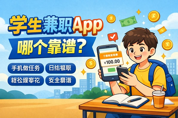 透明赚兼职学生党手机做任务场景 课余时间靠谱副业