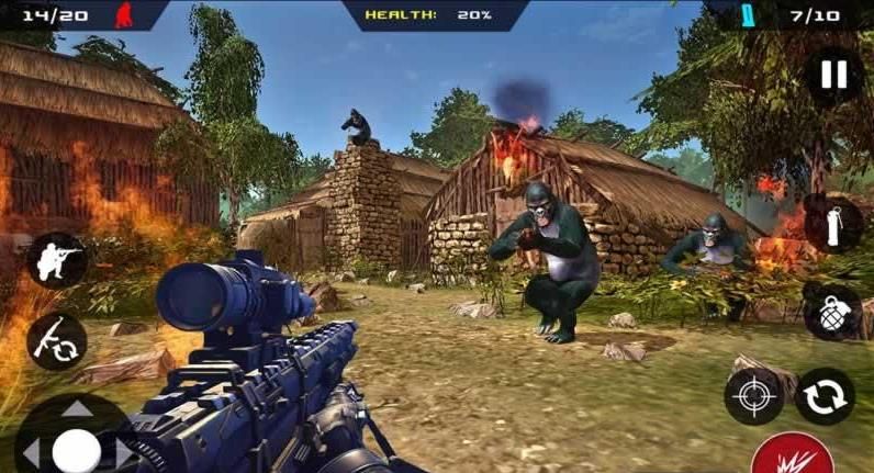 �����������°�׿�棨Apes Hunter Jungle Survival��